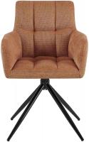 2er Set Esszimmerstuhl Jonah Stoff orange 