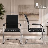 2er Set Besucherstuhl Hakon schwarz 2er Set Besucherstuhl Hakon schwarz