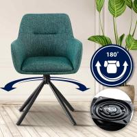 Stuhl Tipton Stoff dunkelgrün 