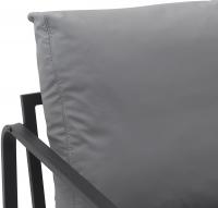 Lounger Manea Kunstleder grau 