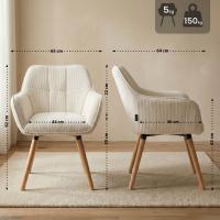 Esszimmerstuhl Vienna Cord natura creme 