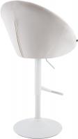 Barhocker London Samt weiß creme 