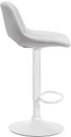 2er Set Barhocker Camden Samt weiß hellgrau 