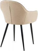 2er Set Esszimmerstühle Boise Stoff taupe 