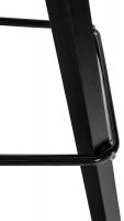 Barhocker Corbin Stoff Square schwarz dunkelgrau 