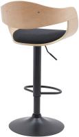 2er Set Barhocker Kingston B Stoff natura/schwarz 