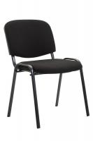 4er Set Besucherstuhl Ken Stoff schwarz 
