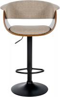 2er Set Barhocker Vestal Stoff walnuss/creme 