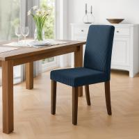 2er Set Esszimmerstuhl Ina Cord antik dunkel blau 