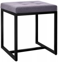 Sitzhocker Barci B Stoff dunkelgrau 