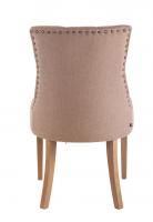 2er Set Esszimmerstuhl Aberdeen Stoff antik-hell taupe 