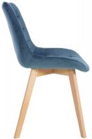 Stuhl Brook Samt blau 