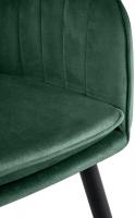 Esszimmerstuhl Cheryl Samt schwarz grün 
