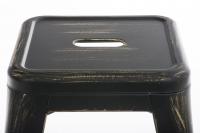 Hocker Armin antik schwarz-gold 