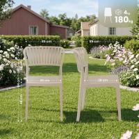 6er Set Stühle Portofino taupe 