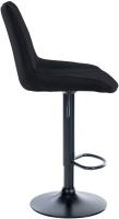 2er Set Barhocker Toni Stoff schwarz schwarz 