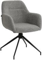 Esszimmerstuhl Merlinda Stoff Teddy grau 