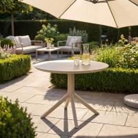 Tisch Sky rund 105 cm taupe 