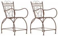 2er Set Stühle Sheela antik braun