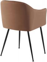 Esszimmerstuhl Jaysie Samt braun 