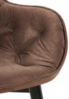 Esszimmerstuhl Antigo Samt braun 