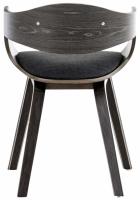 2er Set Stühle Kingston Stoff grau/dunkelgrau 