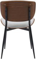 Besucherstuhl Enid Stoff walnuss/creme 