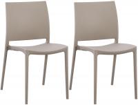 2er Set Stuhl Meton taupe