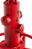 2er Set Barhocker Lumos Vintage Kunstleder rot dunkelgrau 