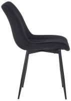 Stuhl Rahden Samt schwarz 