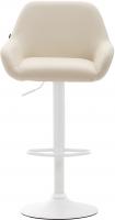 Barhocker Braga Kunstleder weiß creme 
