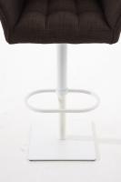 Barhocker Damaso W Stoff braun 