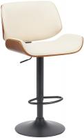 Barhocker Beverley B Kunstleder walnuss/creme 
