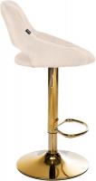 Barhocker Milet Stoff gold creme 