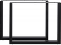 2x Tischbeine Ilkan, 80 cm schwarz 