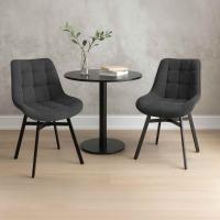 Stuhl Colby Stoff dunkelgrau