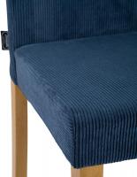 2er Set Esszimmerstuhl Ina Cord antik hell blau 