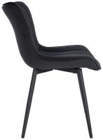 2er Set Stühle Largo Samt schwarz 