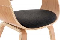 2er Set Stühle Kingston Stoff natura/dunkelgrau 