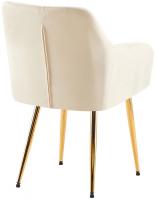 2er Set Esszimmerstuhl Monett Samt G creme 