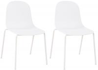 2er Set Stuhl Hardin weiß 