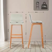 Barhocker Hover Samt Natura creme