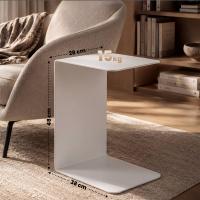 Beistelltisch Selby 48 cm weiß 
