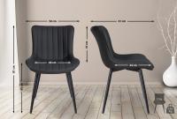 2er Set Stühle Largo Kunstleder schwarz 