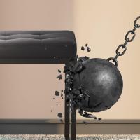 Sitzbank Barci B Samt schwarz