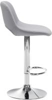 Barhocker Camden Kunstleder chrom grau 