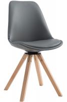 Besucherstuhl Calais square natura (eiche) grau