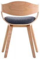 2er Set Stühle Kingston Stoff natura/blau 