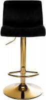 Barhocker Hover Samt G schwarz 