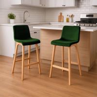 Barhocker Hover Samt Natura grün 